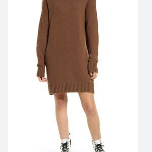 NWT BP,  Brown Knit Oversized Sweater Dress XL Nordstrom Soft Ribbed